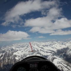 Flugwegposition um 12:26:20: Aufgenommen in der Nähe von Gemeinde Fügenberg, Österreich in 3495 Meter